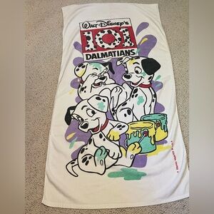 101 Dalmatians vintage beach towel